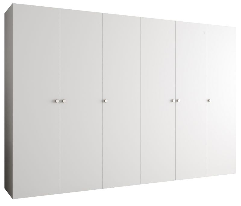 Szafa uchylna Abiks PARMA 1 300 wys. 202 cm Biały + u. Srebrny 1 szt