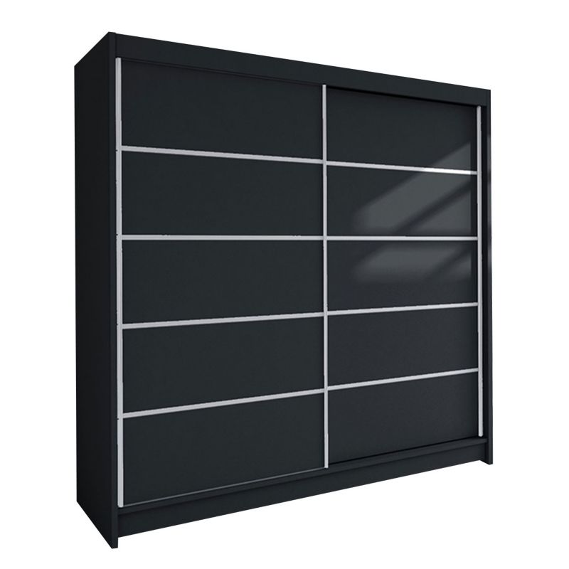 Szafa MIRJAN 24 z drzwiami przesuwnymi Talin IV czarny 1 szt.