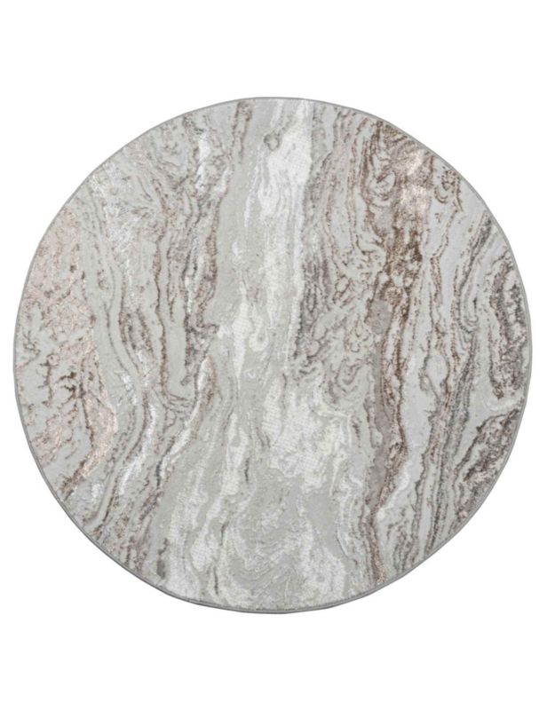 Dywan Creation Multidecor 160 cm koło marmur szary, 1 szt.