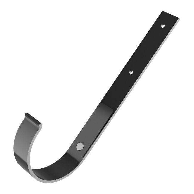 Hak rynnowy prosty Ocean 100 mm grafitowy