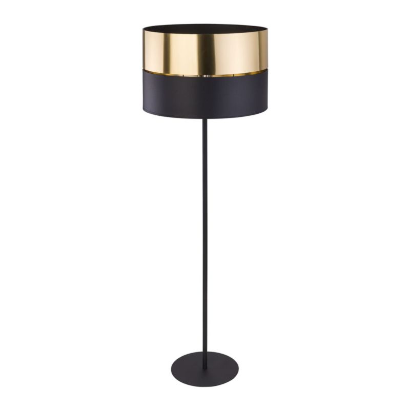 Lampa podłogowa stojąca TK-Lighting Hilton czarno-złota 1 x E27 x 20W wym: 159 x 50 x 50 cm - 1 szt.