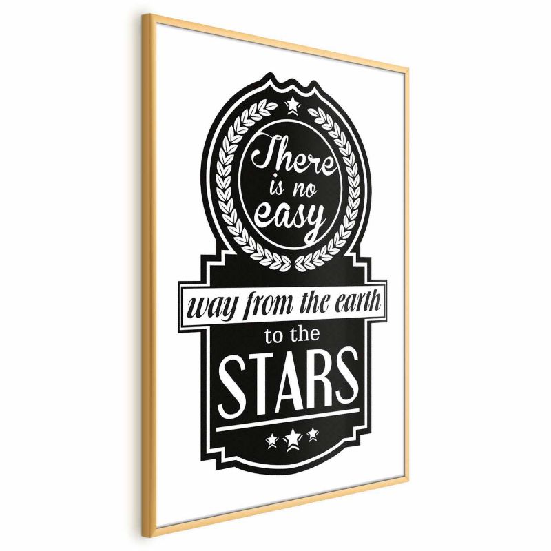 Plakat Artgeist Big lesson 21x30 cm z ramą złotą 1 szt