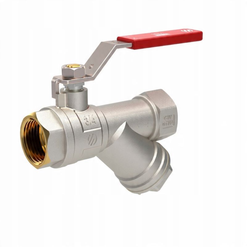 Zawór Arco kulowy z filtrem z dźwignią 19.05 mm GW-GW SENA VA30 Inox 1 szt.