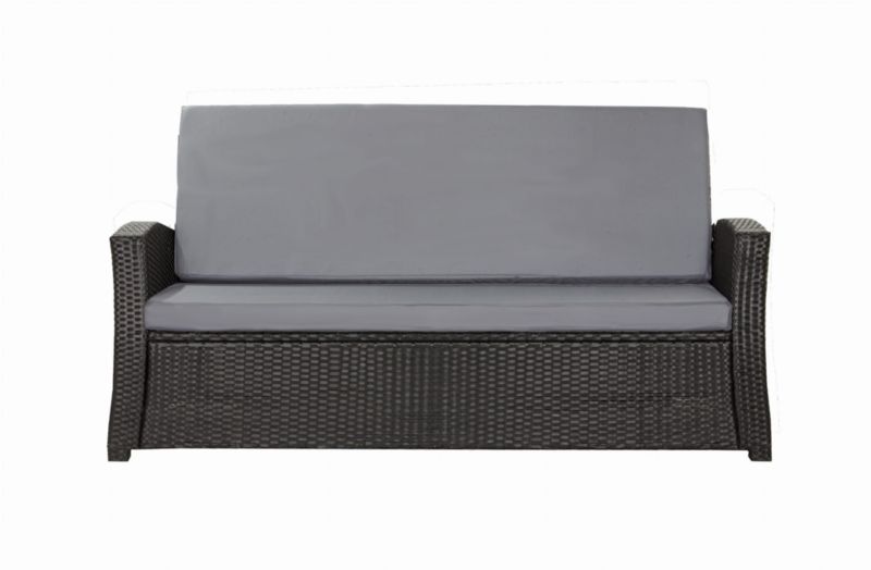 Poduszka ogrodowa na sofę Technorattan, Setgarden,150x50cm +150x50cm Szara dwustronne Poduszki na meble ogrodowe-Rattan, 1szt