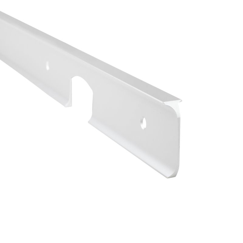 Listwa przyblatowa Cezar aluminiowa kątowa 38 mm 62 cm srebrna