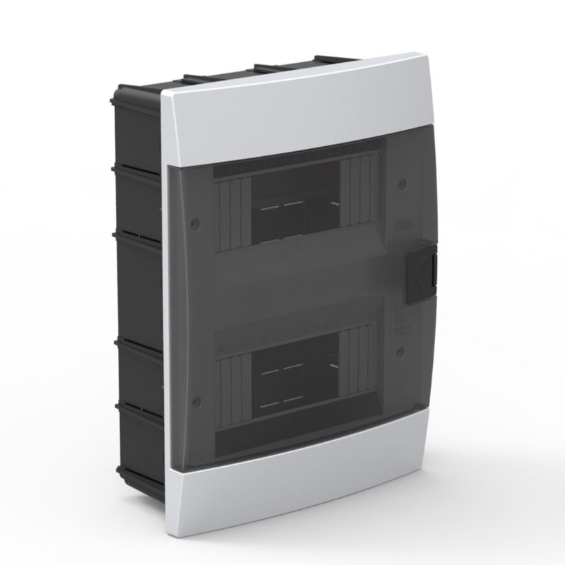 Rozdzielnica podtynkowa HOROZ 16-modułowa biała dymna 215x290,5x110mm