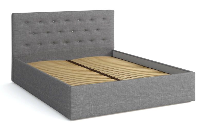 Łóżko tapicerowane 140x200 Bonni Star Szare 1 szt.