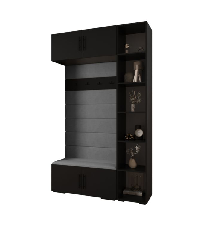 Garderoba do przedpokoju Abiks INOVA 3 Z20 czarny+czarny+manila16 1 szt.