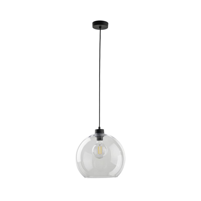 Lampa Wisząca TK Lighting Cubus klosz kula przeźroczysta -1szt.
