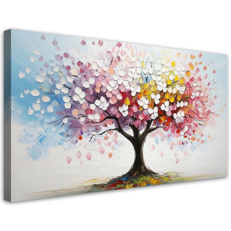 Obraz na płótnie Feeby Kolorowe Drzewo 120x60cm 1szt