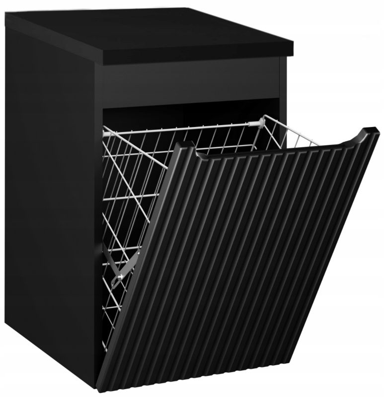 Szafka łazienkowa 40 cm Wisząca z Blatem Czarny Nova Black Czarna Furnidea 1 szt.