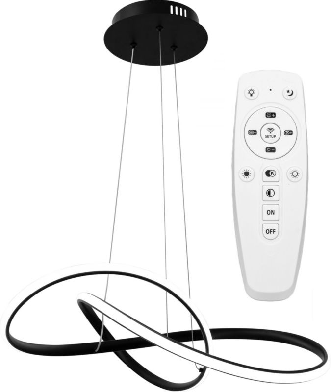 Lampa Sufitowa Wisząca Toolight App395-Cp Czarny