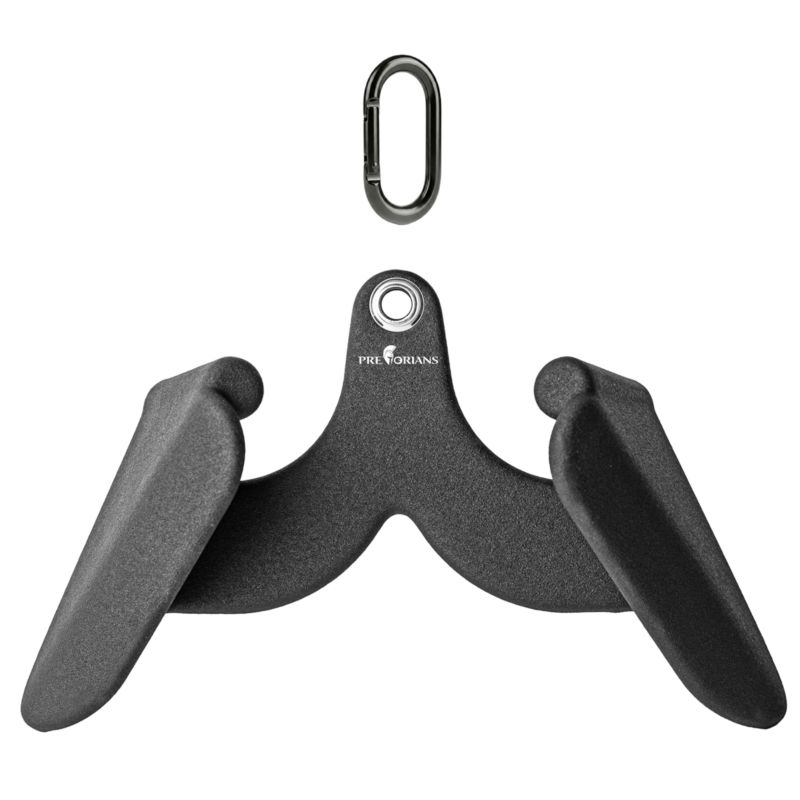 Uchwyt do wyciągu Pretorians wąski, ogumowany, atlasu górnego i dolnego czarny 1 szt.