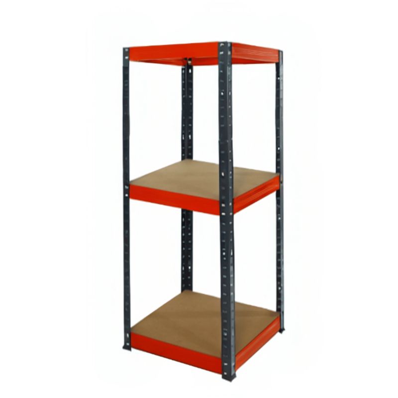 Regał metalowy MODO24 magazynowy warsztatowy grafitowo-pomarańczowy helios 90x30x30cm 3 półki po 175 kg 1 szt.