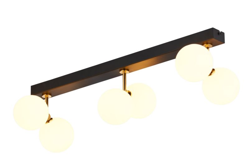 Lampa sufitowa Jupiter LUNA czarno-złota-biała 6xG9x8W IP20 - 1 szt