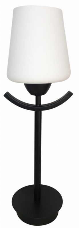 Lampka stołowa Candellux Londyn czarno-biała 1 x E27 x 60W IP20 wym: 43 x 13 x 13 cm metal - 1 szt.