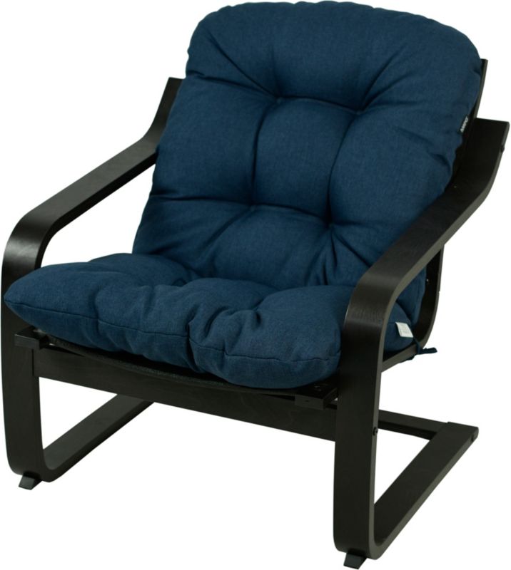 Poduszka na fotel Poang Ikea AMPO niskie oparcie niebieski melanż 1 szt.