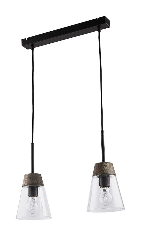 Lampa sufitowa Jupiter DOMINO czarna 2xE27x40W IP20 - 1 szt