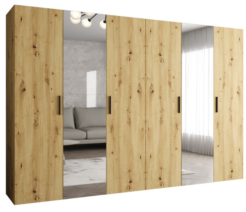 Szafa uchylna Abiks BARI 2 300 wys. 202 cm Artisan + u. Czarny 1 szt