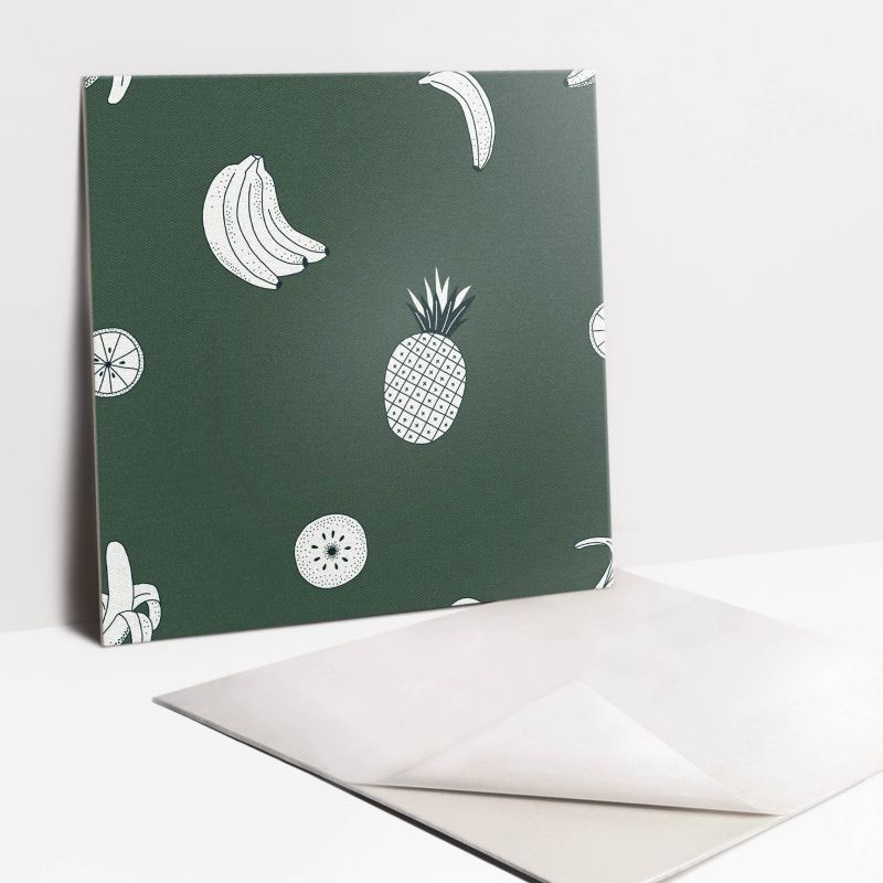 Kafelki samoprzylepne Tulup 30x30 cm Ananas i banan 9 szt.