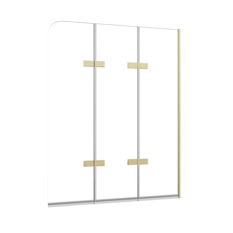 Parawan nawannowy 140x120 trzyczęściowy składany SATIS SEVANTE złoty 1 szt.