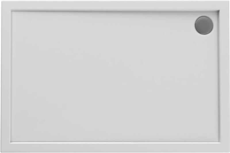 Brodzik akrylowy Schedpol Atla prostokątny 80 x 120 x 4,5 cm biały