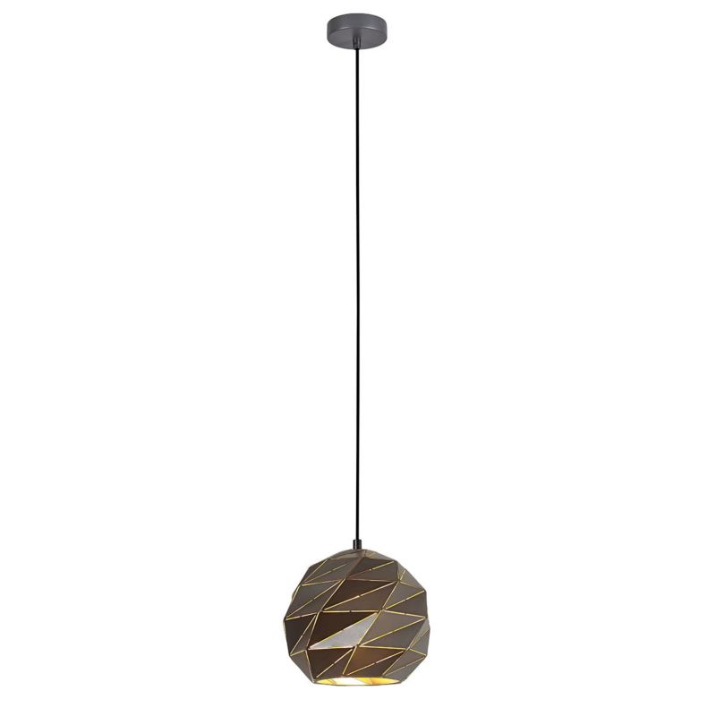 Lampa sufitowa wisząca Italux Palermo 5865 antracytowy nowoczesna 1xE27 x 1 szt.