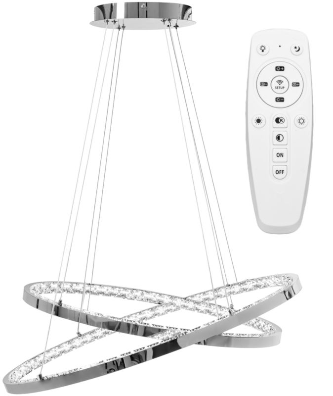 Lampa Sufitowa Wisząca Toolight Led App771-3Cp Szary