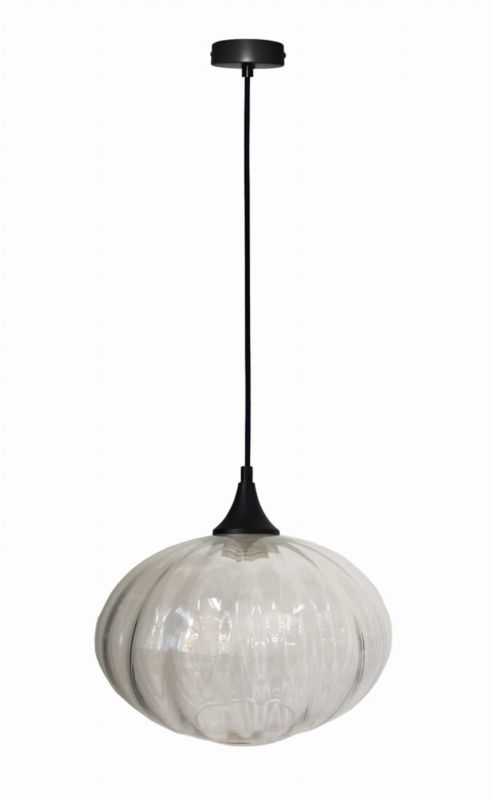 Lampa sufitowa wisząca Candellux Exeter czarno-bezbarwny wym: 90 x 26,5 x 26,5 cm 1xE27 x 40W 1 szt.