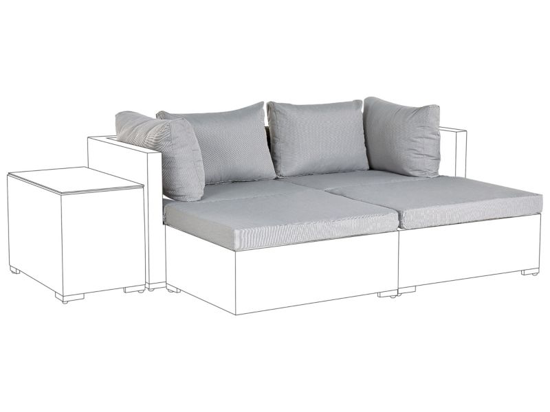 Komplet poszewek na poduchy Noto Szary 1 szt.