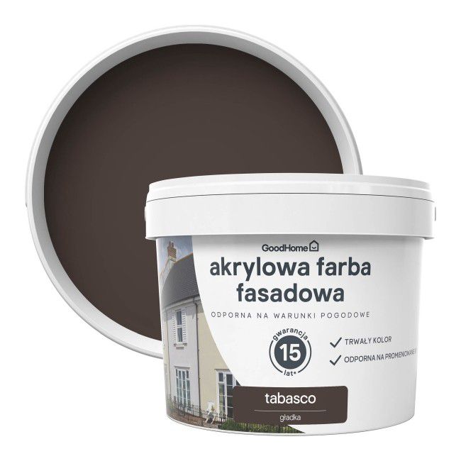 Farba elewacyjna GoodHome tobasco 10 l