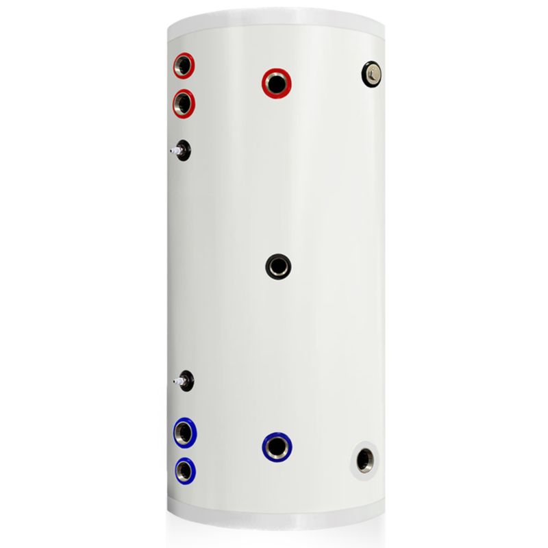 Zasobnik CWU 200L TECHGLOBE nierdzewny 2 wężownice (1,8 + 2,4) m² zbiornik bojler 1 szt.