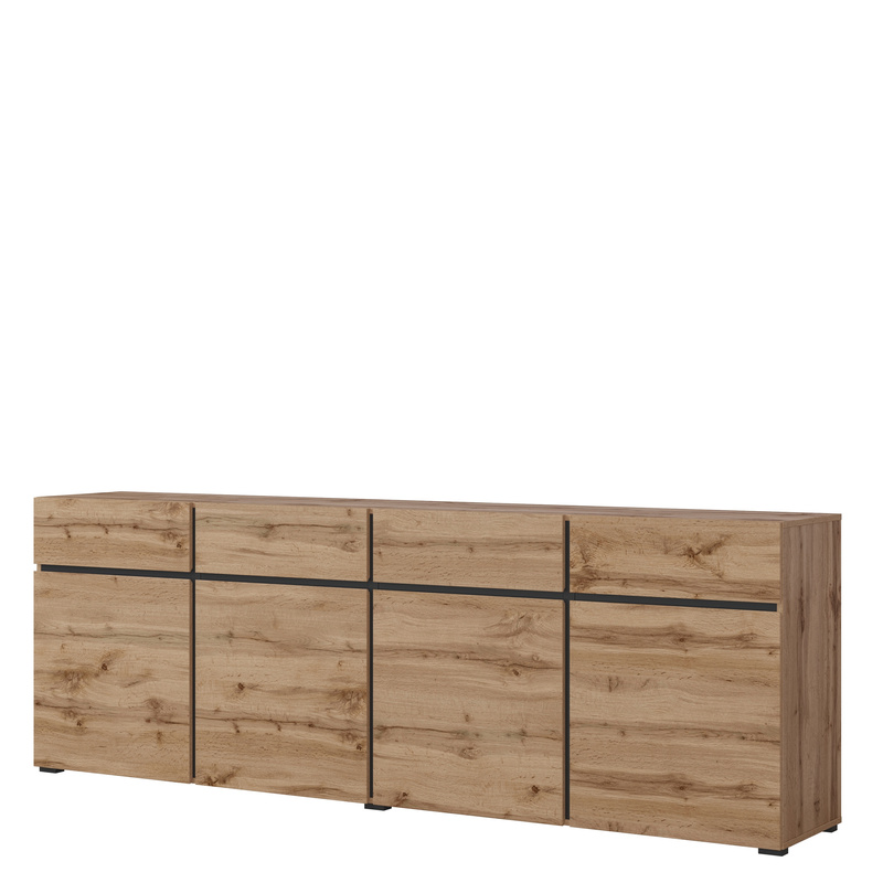 Duża komoda z szufladami nowoczesna do salonu 225 cm CROSS