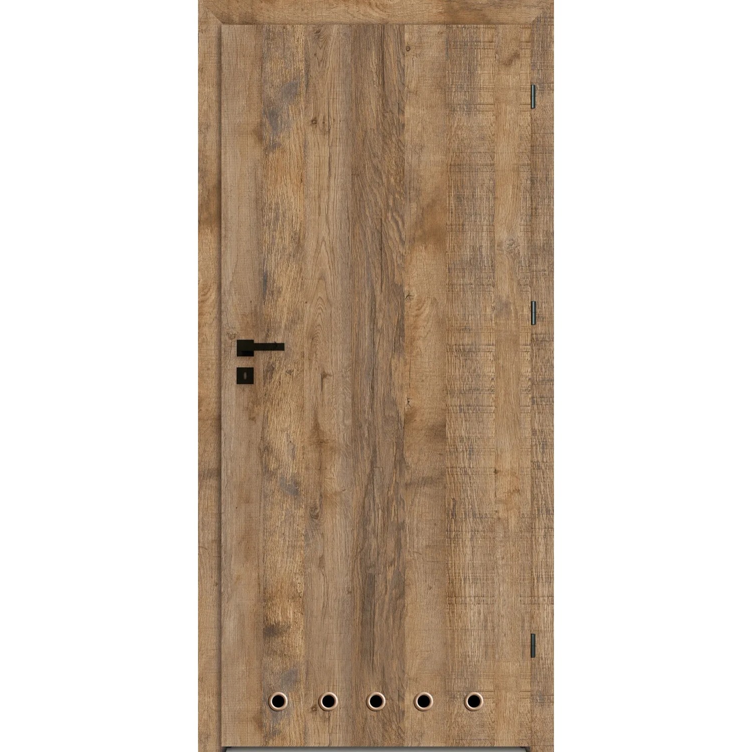 DRE Skrzydło drzwiowe Rico Dąb Rustykalny z tulejami wentylacyjnymi 70P
