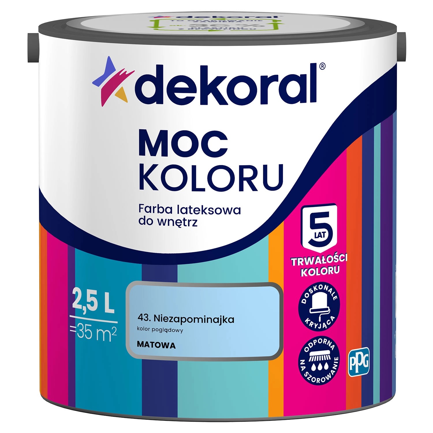 Farba Dekoral Moc Koloru niezapominajka 2,5 l