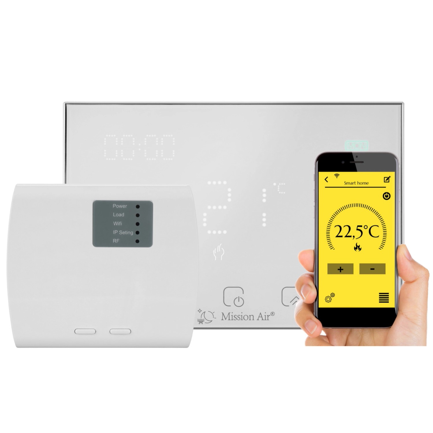 Mission Air Regulator programowalny Gemini biały WiFi