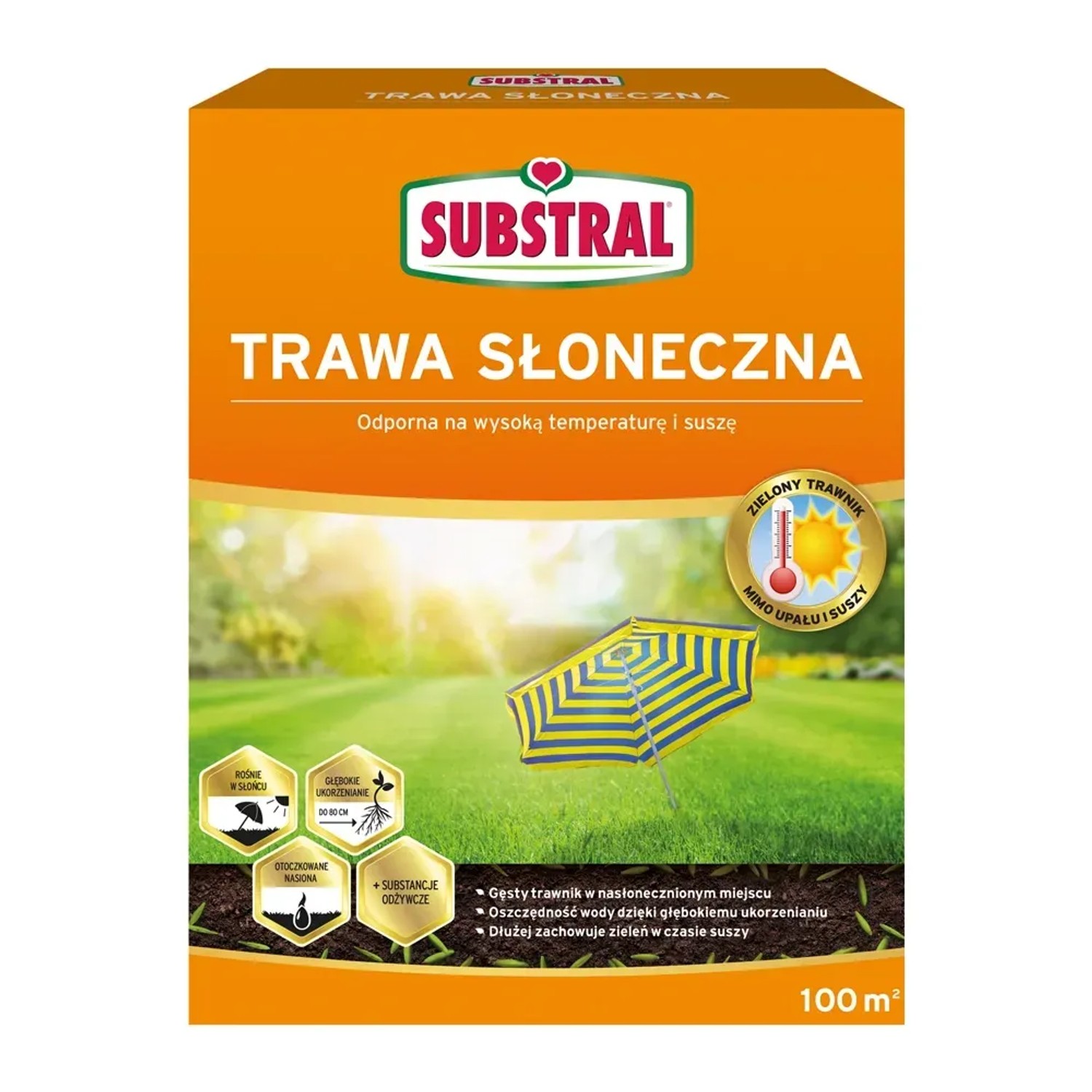 SUBSTRAL Mieszanka traw Trawa słoneczna 2,25 kg