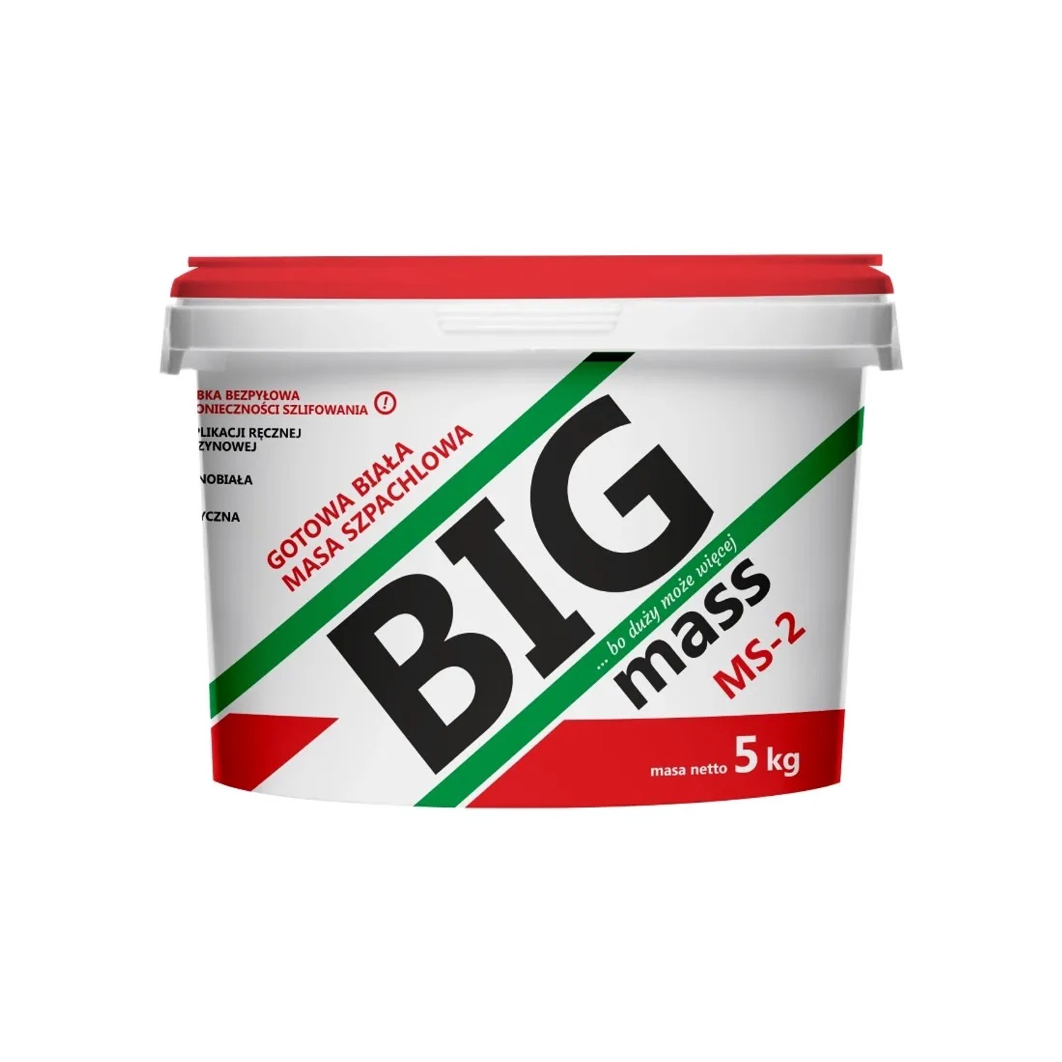 MJG Gotowa biała masa szpachlowa BIG Mass MS-2 5 kg