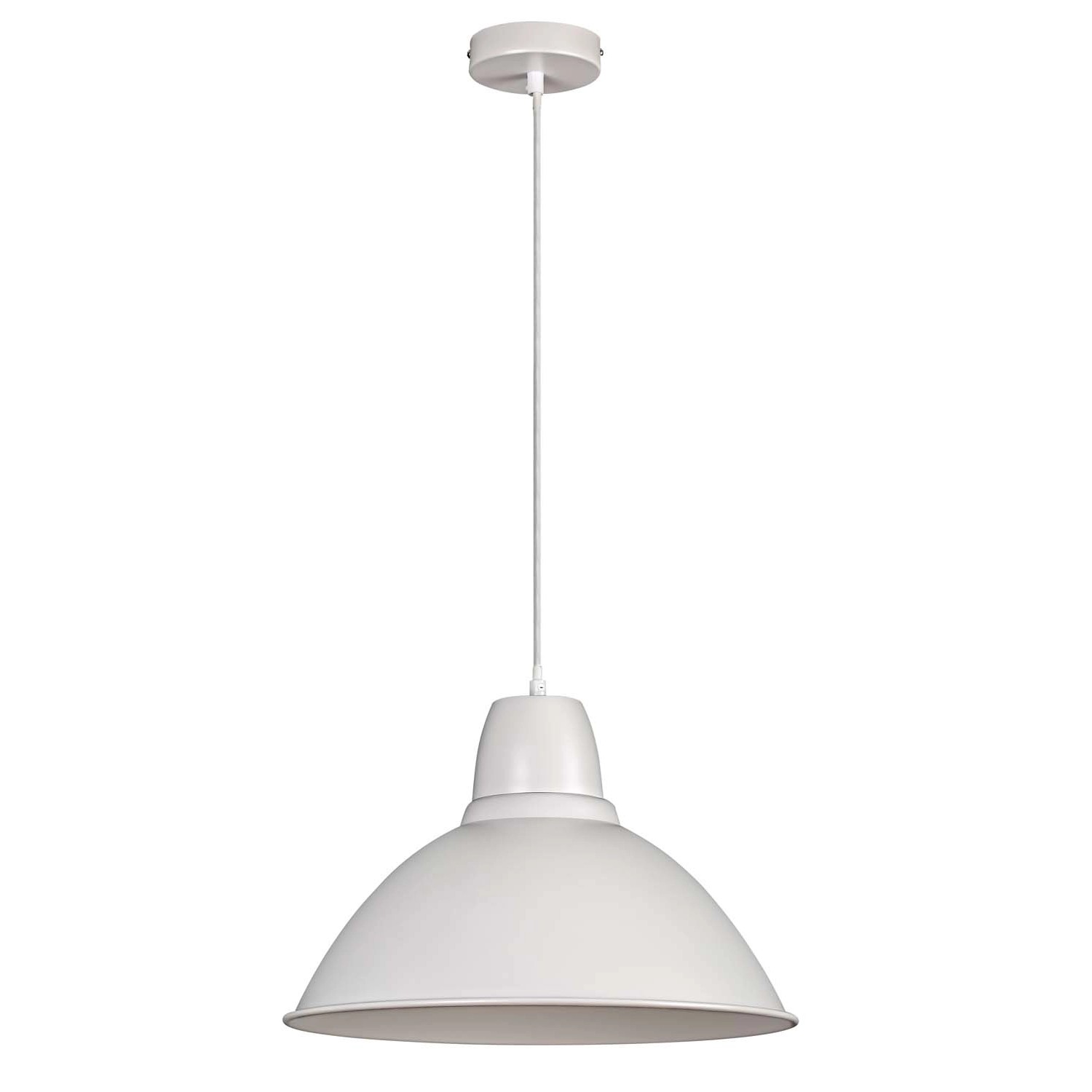 Rabalux Lampa wisząca WILBOUR 1xE27 60W śr. 36 cm biała