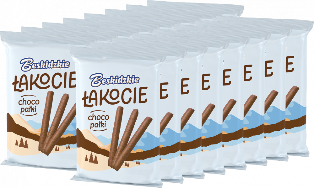 16x Beskidzkie Łakocie Choco Pałki Aksam, w czekoladzie, 140g