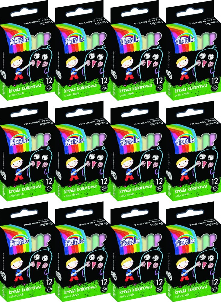 12x Kreda Fiorello, 12 sztuk, mix kolorów