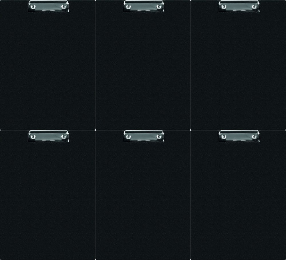 6x Clipboard Q-connect, z okładką, A4, czarny