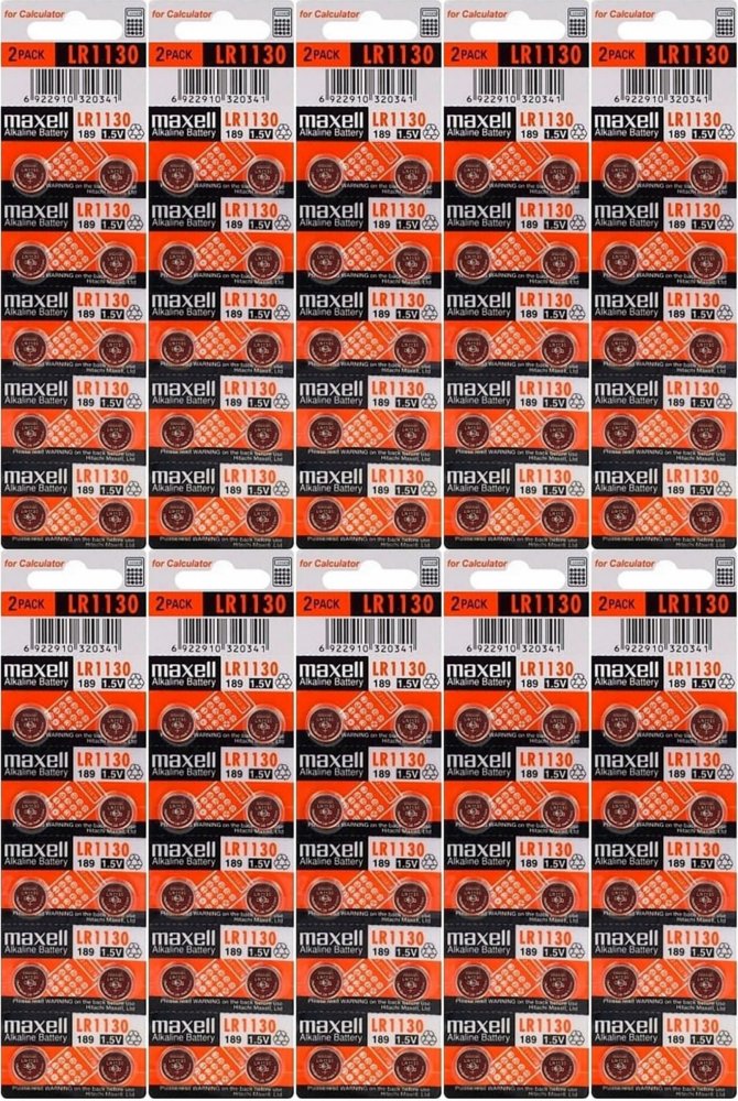 10x Bateria alkaliczna Maxell LR1130/ G10/ AG10/ LR54, 10 sztuk