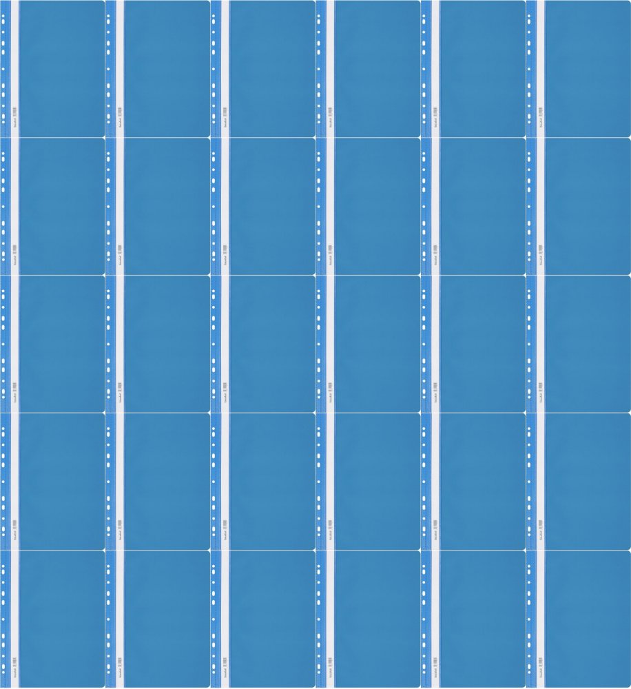 40x Skoroszyt plastikowy oczkowy Biurfol, twardy, A4, do 200 kartek, jasnoniebieski