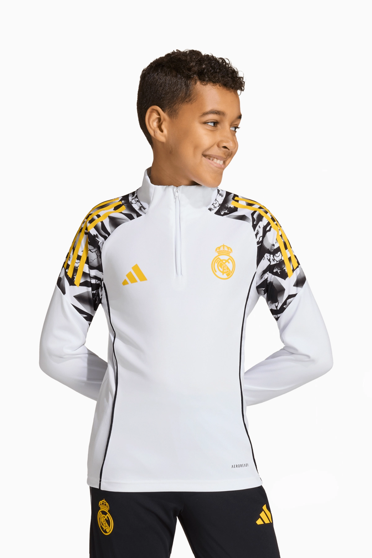 Bluza adidas Real Madryt x Marvel 25/26 Training Competition Junior - Czarny