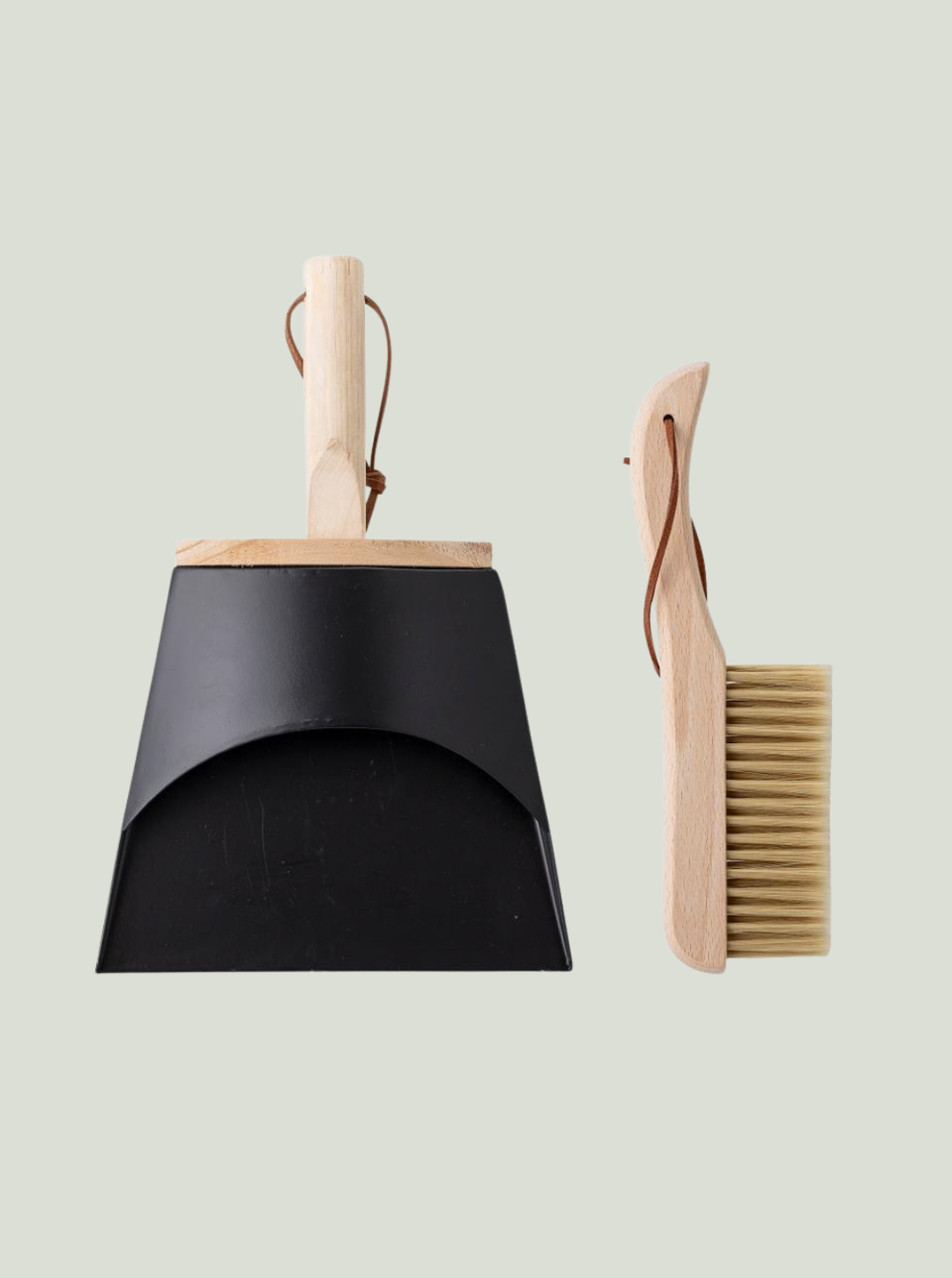 Szufelka i miotła do czyszczenia, natura, buk Bloomingville