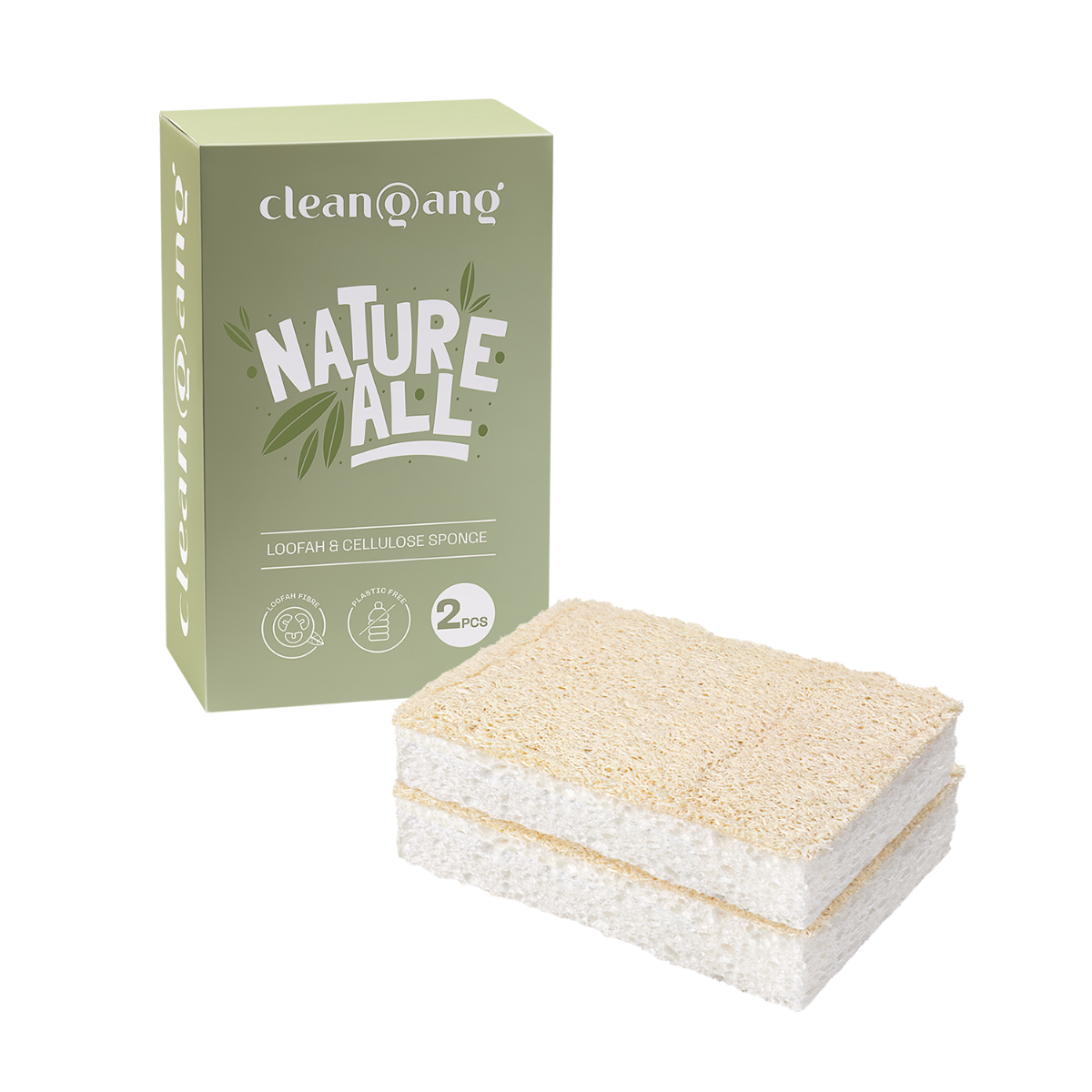 eko gąbka z luffy i celulozy, 2 szt.