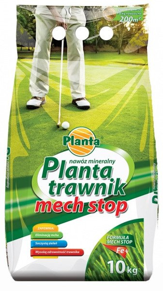 Nawóz mineralny na trawnik Mech Stop Planta 10kg
