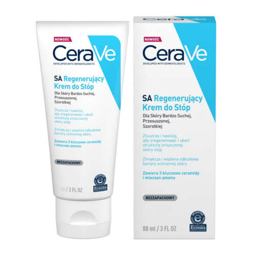 Cerave - regenerujący krem do przesuszonej skóry stóp, 88 ml