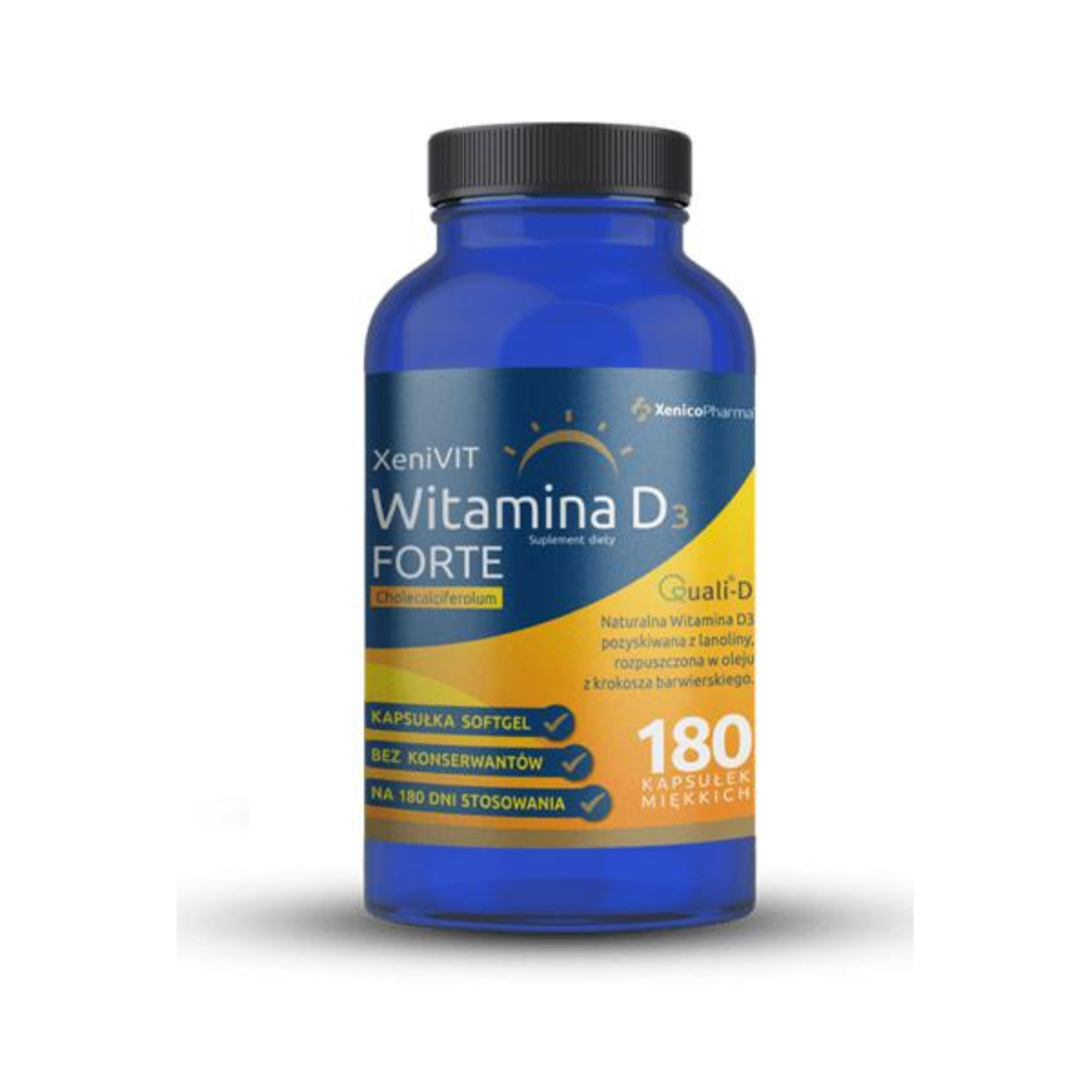 Xenivit witamina d3 forte, 180 kapsułek